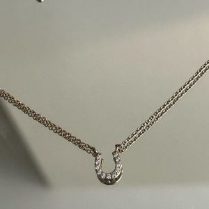 Rhinestone Horseshoe Necklace